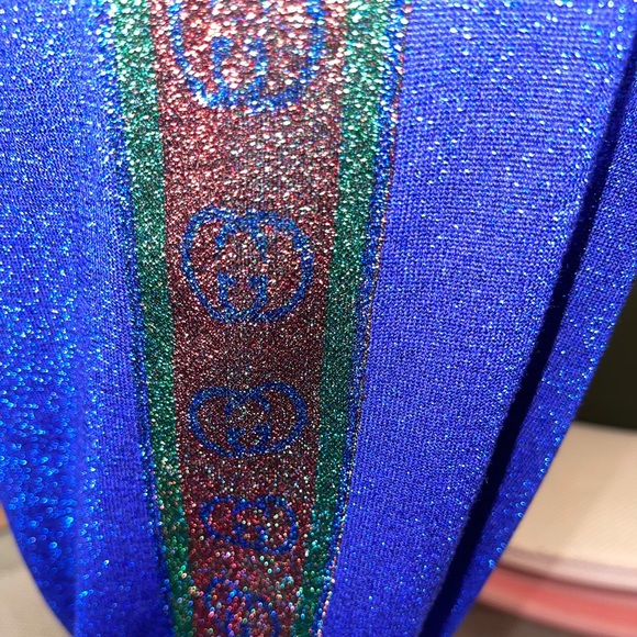 Gucci Wool Lame GG Stripe Pants - Picture 11 of 12